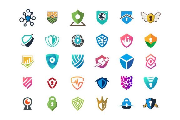 Set of 30 Security Logos
