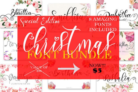 Special Edition Christmas Bundle - 8 Fonts