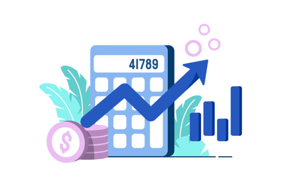 Inflation Business icon flat Illustration