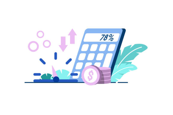 Inflation Business icon flat Illustration
