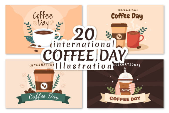 20 International Coffee Day Illustration