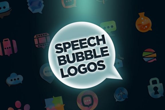 Set of 30 Speech Bubble Logos