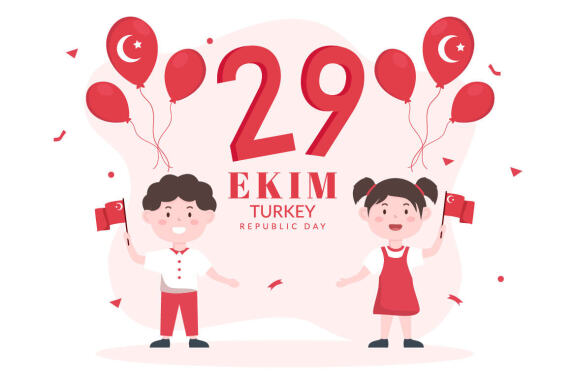 14 Republic Day Turkey Illustration