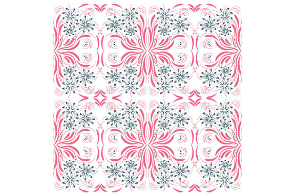 Folk Flowers Pattern Floral Print Ethnic Art