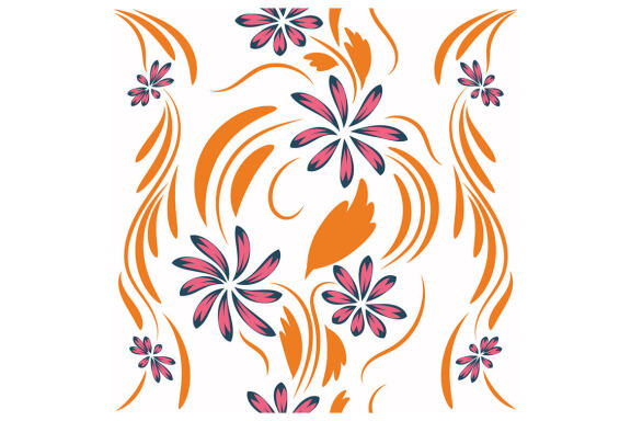 Folk Flowers Pattern Floral Print Ethnic Art
