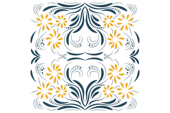 Folk Flowers Pattern Floral Print Ethnic Art