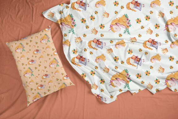 Unicorn watercolor pattern