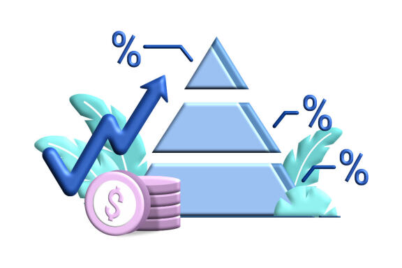 Inflation Business 3d flat Illustration for business finance