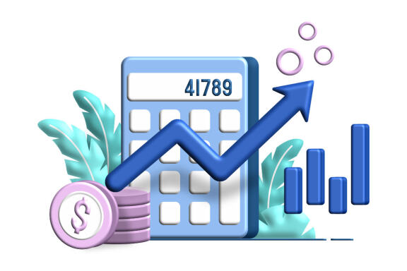 Inflation Business 3d flat Illustration for business finance