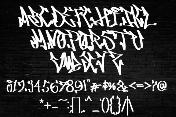 Bankai Street - Graffiti Font