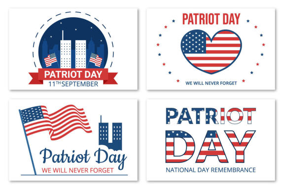 10 Patriot Day USA Celebration Illustration