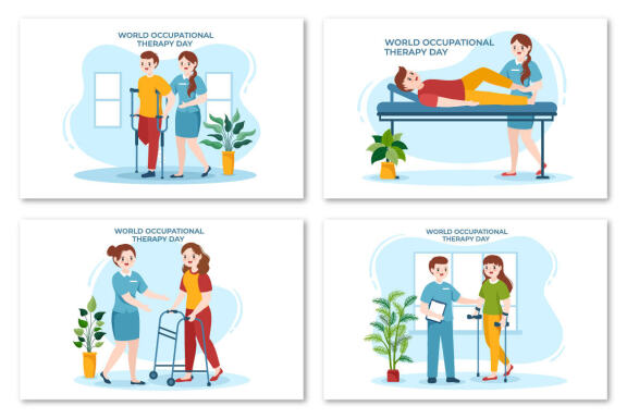 12 World Occupational Therapy Day Illustration