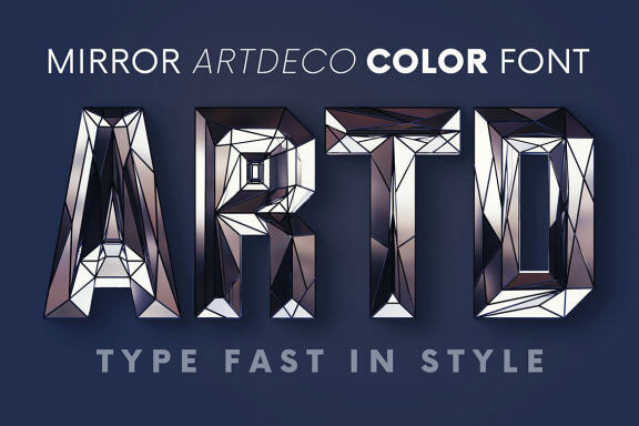 Artdeco Mirror - Color Font
