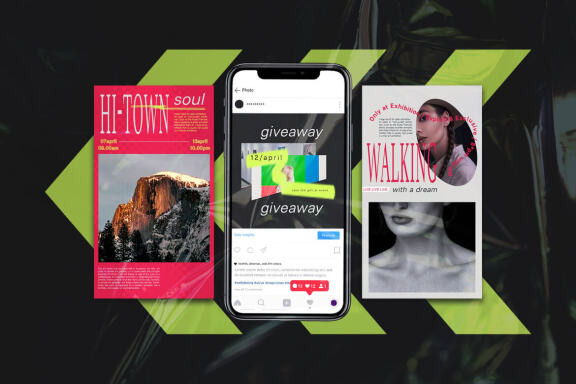 Antidesign Instagram Template | PSD 