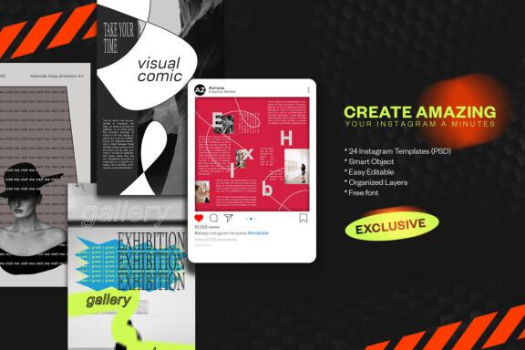 Antidesign Instagram Template | PSD 
