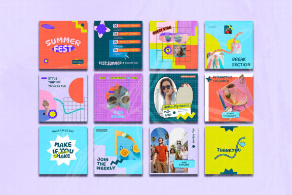 Summer-ETC Instagram Template | PSD