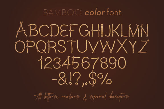 Bamboo - Color Font
