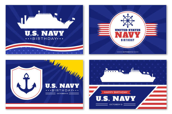 13 U.S. Navy Birthday Illustration