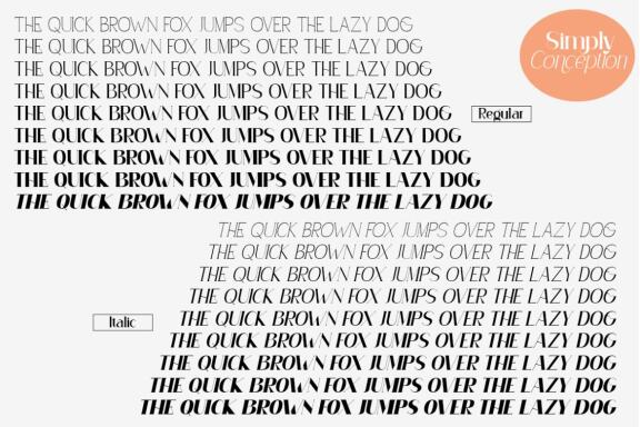 Simply Conception Font Family
