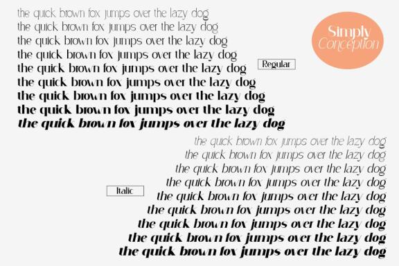Simply Conception Font Family