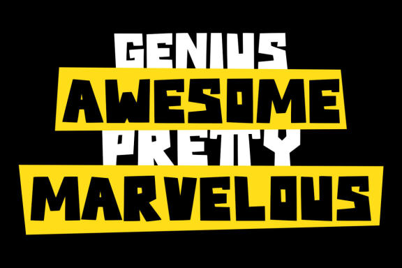 Slayray Bouncy Display Font