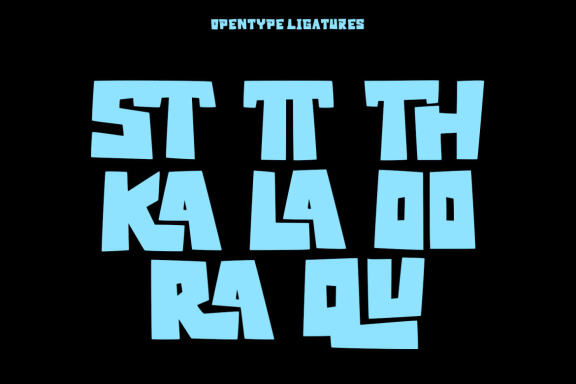 Slayray Bouncy Display Font