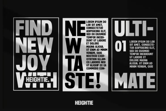 Heightie Headline FREE Font
