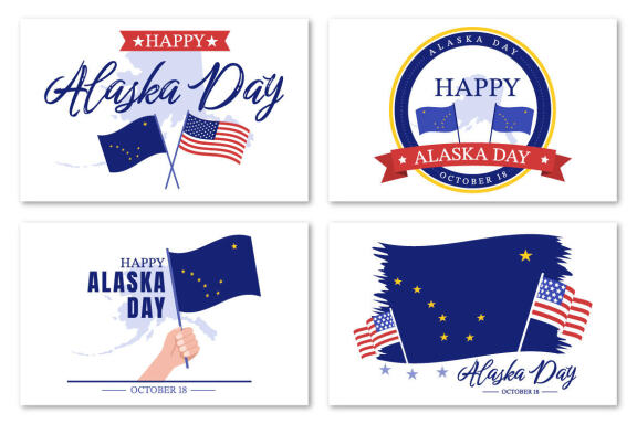 15 Happy Alaska Day Illustration