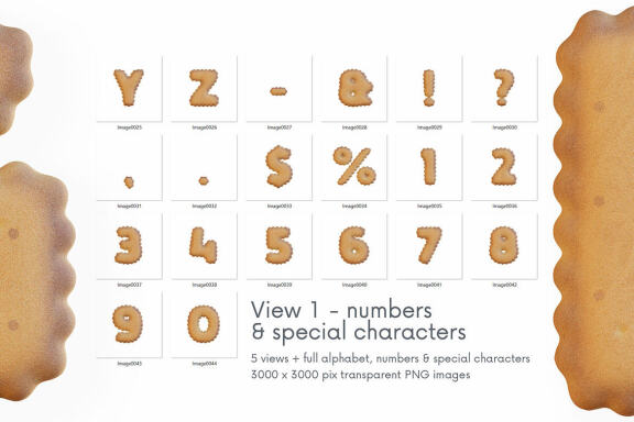 Bisquits - 3D Lettering