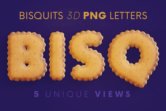 Bisquits - 3D Lettering