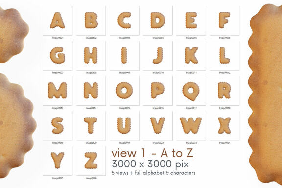 Bisquits - 3D Lettering