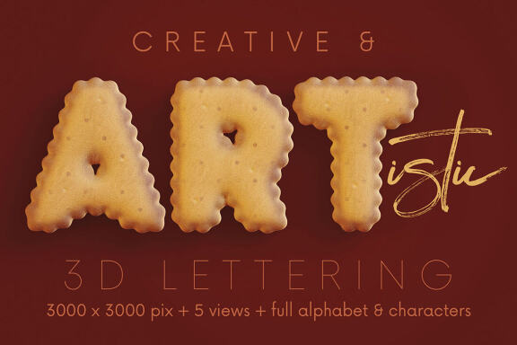 Bisquits - 3D Lettering