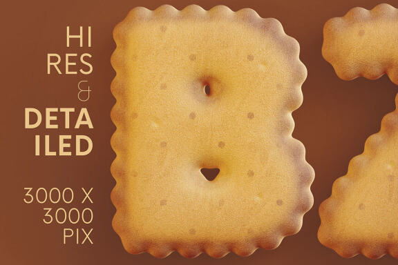 Bisquits - 3D Lettering