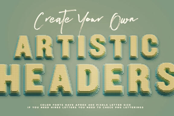Bold Pixel - Color Font