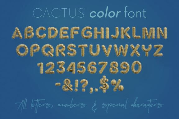 Cactus - Color Font
