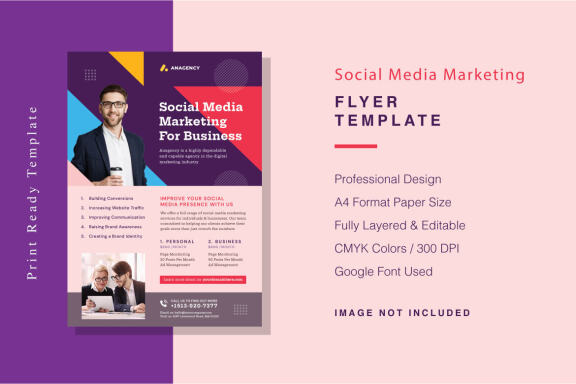 Social Media Marketing FREE Flyer Template
