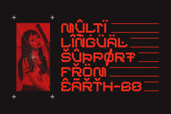 BARKMO-36 - Futuristic Mecha Font