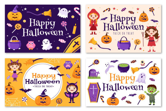 20 Happy Halloween Illustration