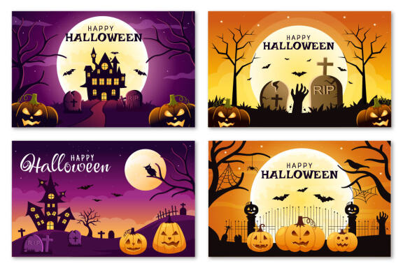 20 Happy Halloween Illustration