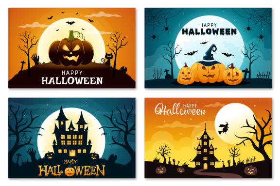 20 Happy Halloween Illustration
