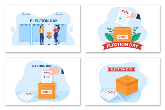 14 Election Day Political Illustration
