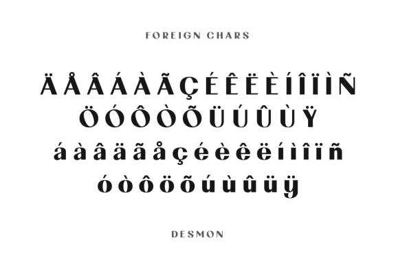 Desmon Modern Typeface