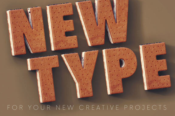 Ice Cream Sandwich - 3D Lettering