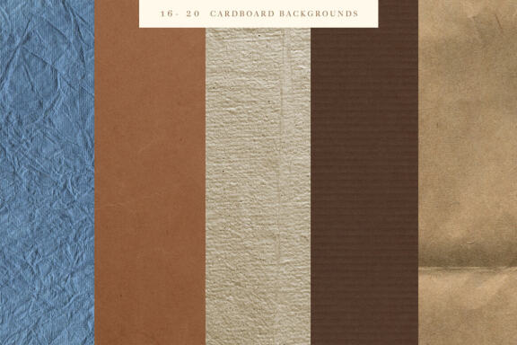 20 Cardboard Craft Textures