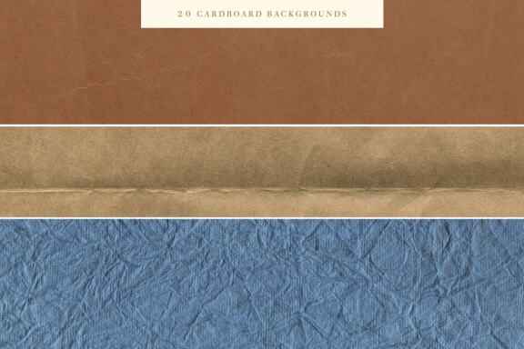 20 Cardboard Craft Textures