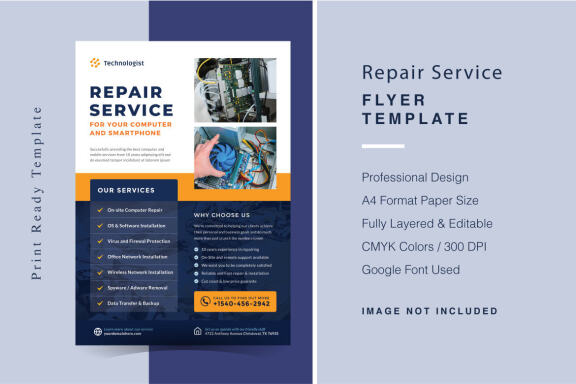 Repair Services Flyer Template