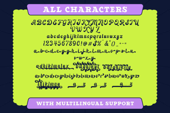 Longline - Retro Bold Script