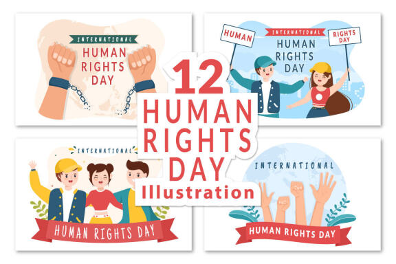 12 Human Rights Day Illustration