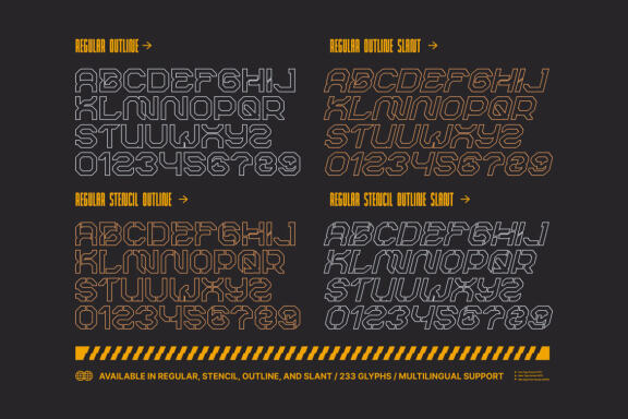 ROBMAX36 - Futuristic Mecha Font