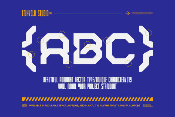 ROBMAX36 - Futuristic Mecha Font
